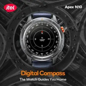 itel Apex N10 Smartwatch 1.43'' Amoled Digital Compass,